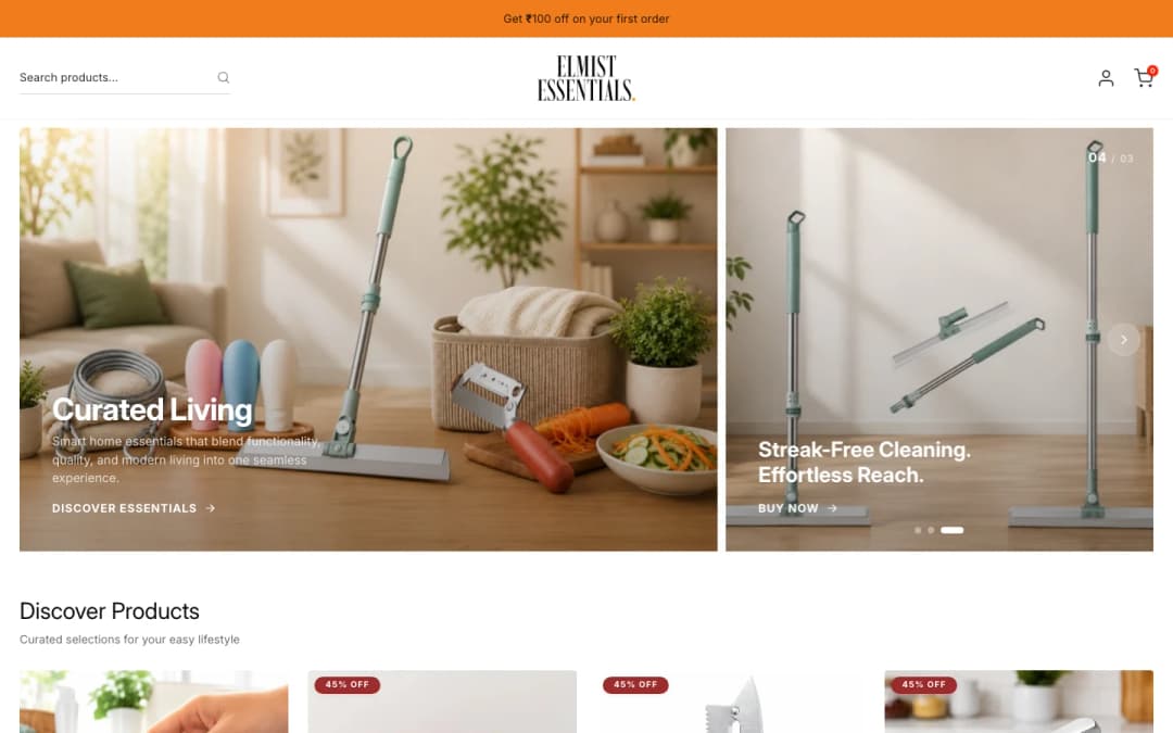 Elmist Essentials Case Study Mockup